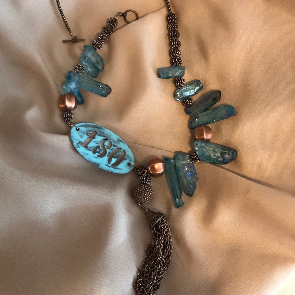 NWOT necklace with earrings